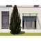 Vdomdoors Front Exterior Prehung Aluminum Double Doors Ronex0130 Grey 2 Sidelights and Top Transom Mirrored RONEX0130DEXD-GRE-W16+72+16xH96+14-LH-O - alternate 3