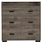 Homeroots 33" Dark Brown Wood Five Drawer Double Dresser 534939 - alternate 2