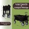 Pure Garden Collapsible Wagon Grocery Cart on Wheels Portable Beach Wagon, Folding Garden/Shopping Cart 50-LG1501 - alternate 9