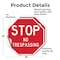 Signmission Stop No Trespassing, 4 inch X 4 inch, Vinyl Decal, 2PK OC-D-2PACK-4-264 - alternate 4
