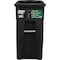Toter 32 Gal. Black Outdoor Trash Can With Attached Lid and Wheels 79232-R2200 - alternate 5