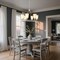 Jonathan Y Denis 27.5" 6-Light Modern Minimalist Iron/Glass LED Chandelier, White JYL5800A - alternate 9
