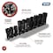 Performance Tool 10 pc. 3/8 in. Dr. Flare Nut Socket Set, SAE/Metric, Chrome Vanadium W84027 - alternate 5