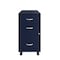 Space Solutions 14.25 in W 3 Drawer Mobile Vertical File Cabinet, Navy 24430 - alternate 11