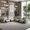 Homeroots Light Gray Italian Leather Power Reclining U Shaped Eight Piece Corner Sectional With Console 476601 - alternate 6