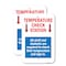 Signmission Temperature Check Station, 18'' X 24'' 2 Signs, Heavy Gauge Aluminum, 2PK A-1824-2PACK-25434 - alternate 1