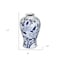 Homeroots 13" Blue And White Floral Chinoiserie Round Porcelain Table Vase 565441 - alternate 6