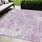 Homeroots 5' X 8' Lavender Purple And Lilac Floral Washable Indoor Outdoor Area Rug 611199 - alternate 1
