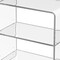 Homeroots 25" Clear Plastic Two Tier Bookcase 389577 - alternate 5