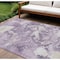 Homeroots 9' X 12' Lavender And Lilac Abstract Washable Indoor Outdoor Area Rug 609574 - alternate 1