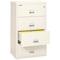 Fireking 4 Drawer, 1 Hr Fire & Impact Rated, 31" Wide Lateral Ivory White 4-3122-CIW - alternate 3