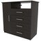 Homeroots 36" Black Four Drawer Dresser 534941 - alternate 9