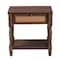 Baxton Studio Roden Transitional Dark Brown Nightstand with Rattan 247-13771-ZORO - alternate 10