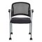 Office Star Products ProGrid Titanium Finish Visitors Chair, Coal 86740R-30 - alternate 3