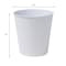 Happimess Axel Modern Minimalist Hammered Steel 2-Gallon Wastebasket, Matte White HPM1110D - alternate 4