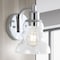 Jonathan Y Manhattan Vintage 6.5" 1-Light Metal/Glass Industrial Rustic LED Vanity, Chrome JYL3544B - alternate 10