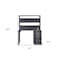 Homeroots 47" Gunmetal Iron Writing Desk 491385 - alternate 3