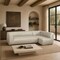 Manhattan Comfort Lukas 118 in Right-Facing 2-Piece Sectional Sofa in Cream SF1927-CR - alternate 4