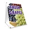 Signmission Fresh Grapes, 36 Inch x 24 Inch A-frame Yard Sign, Plastic Sign SBC-2436-Fresh Grapes - alternate 1