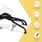 Lifemaster Velvet Skirt Hangers, Adjustable Clips, 360 Deg Swivel Hook, Non-Slip, Holds 10 lbs, Black, 30PK LMVSH30BK - alternate 6