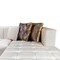 Homeroots Ivory Velvet U Shaped Three Piece Sofa and Chaise Sectional With Toss Pillows 643878 - alternate 6