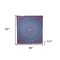 Homeroots 92" X 84" Sky Blue And Purple Mandala Cotton Hanging Tapestry 397422 - alternate 3