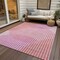 Homeroots 3' X 5' Pink Copper And Ivory Geometric Washable Indoor Outdoor Area Rug 597649 - alternate 8