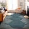 World Rug Gallery Bohemian Stripe Stain Resistant Area Rug 5 ft x 7 ft Teal 385TEAL5X7 - alternate 4