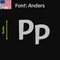 Aacc Self-Adhesive Vinyl Letter: p, Scale: 18 cm. Color: Silver Font: Anders by, 8PK AACC-Anders-lp-Silver-M18x8 - alternate 1
