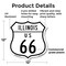 Signmission Illinois Route Marker Shield Sign Us 66, 12 Inch X 12 Inch, Plastic Sign SHI-P-12-382 - alternate 5