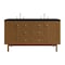 James Martin Vanities Laurent 60" Double Vanity, Honey Oak w/ 3 CM Phantome Eclos Top 545-V60D-HNO-3PHT - alternate 1
