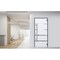 Vdomdoors Steel Door Deux 1105 Gray Graphite Stainless Inserts Single Modern Painted-W36xH80-Left-hand Outswi DEUX1105EXD-GRE-W36xH80-LH-O - alternate 4