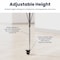 Flash Furniture Commercial Adjustable Height Rectangular Activity Table - Locking Casters-LTGY XU-A3072-REC-LTGRY-T-A-CAS-GG - alternate 6