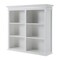 Homeroots 87" White Solid Wood Adjustable Four Tier Bookcase 397122 - alternate 8