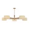 Troy Lighting Mailo 65in wide 5 Light Chandelier in Patina Brass F5665-PBR - alternate 1