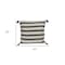 Homeroots 24" Beige and Black Striped Cotton Throw Pillow With Tassels 529188 - alternate 4