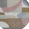 Homeroots 8' Brown Ivory And Mauve Round Geometric Washable Indoor Outdoor Area Rug 616732 - alternate 6