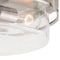 Vaxcel Addison 15-in W Satin Nickel Flush Mount Ceiling Light Fixture Clear Glass C0169 - alternate 5