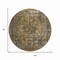 Homeroots 8' Brown And Denim Blue Round Medallion Washable Indoor Outdoor Area Rug 616048 - alternate 6
