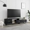 Leisuremod Avery TV Stand with MDF Cabinet and Powder Coated Steel Legs, Ebony ATS69BL - alternate 12
