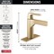 Delta Zura Single Handle Bathroom Faucet 574-CZMPU-DST - alternate 3