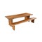Homeroots 108" Brown Solid Wood Double Pedestal Base Dining Table 635862 - alternate 8