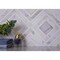Apollo Tile Serena 9x11 White Gray Calacatta Gold, Thassos Mosaic Framed Diamond Wall and Floor Tile, 5PK APLTSC88S12A - alternate 2