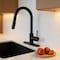 Anzzi 16 in. 1-Handle Pull-Down Sprayer Kitchen Faucet in Matte Black with 1.8 GPM and Dual Spray Modes KF-AZ601MB - alternate 4