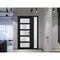 Vdomdoors Front Exterior Prehung FiberGlass Door Frosted Glass / Manux 8002 Matte Black / Sidelight Exterior MANUX8002EXD-BLK-W36+14 x H80-RH - alternate 2