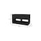 Homeroots 36in Black Wood Storage Bench With Drawers 477606 - alternate 5