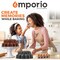 Emporio Kitchen Baking Pan Two-Layered Nonstick Gray Marble Coating Al. Fluted Cake Pans Oven Safe Up To 450 DegF EMPKBTP118 - alternate 6
