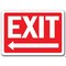 Signmission Safety Sign, 14 in Height, Plastic, 10 in Length, Exit Left MISC-Exit Left - alternate 1