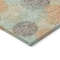 Homeroots 8' X 10' Beige Aqua And Orange Polka Dot Washable Indoor Outdoor Area Rug 614650 - alternate 6