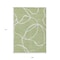 Homeroots 9' X 12' Artichoke Green And Ivory Abstract Washable Indoor Outdoor Area Rug 597455 - alternate 5